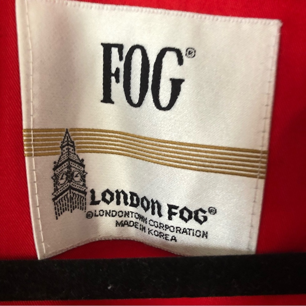 London Fog Vintage Red Trench Jacket - Picture 13 of 16